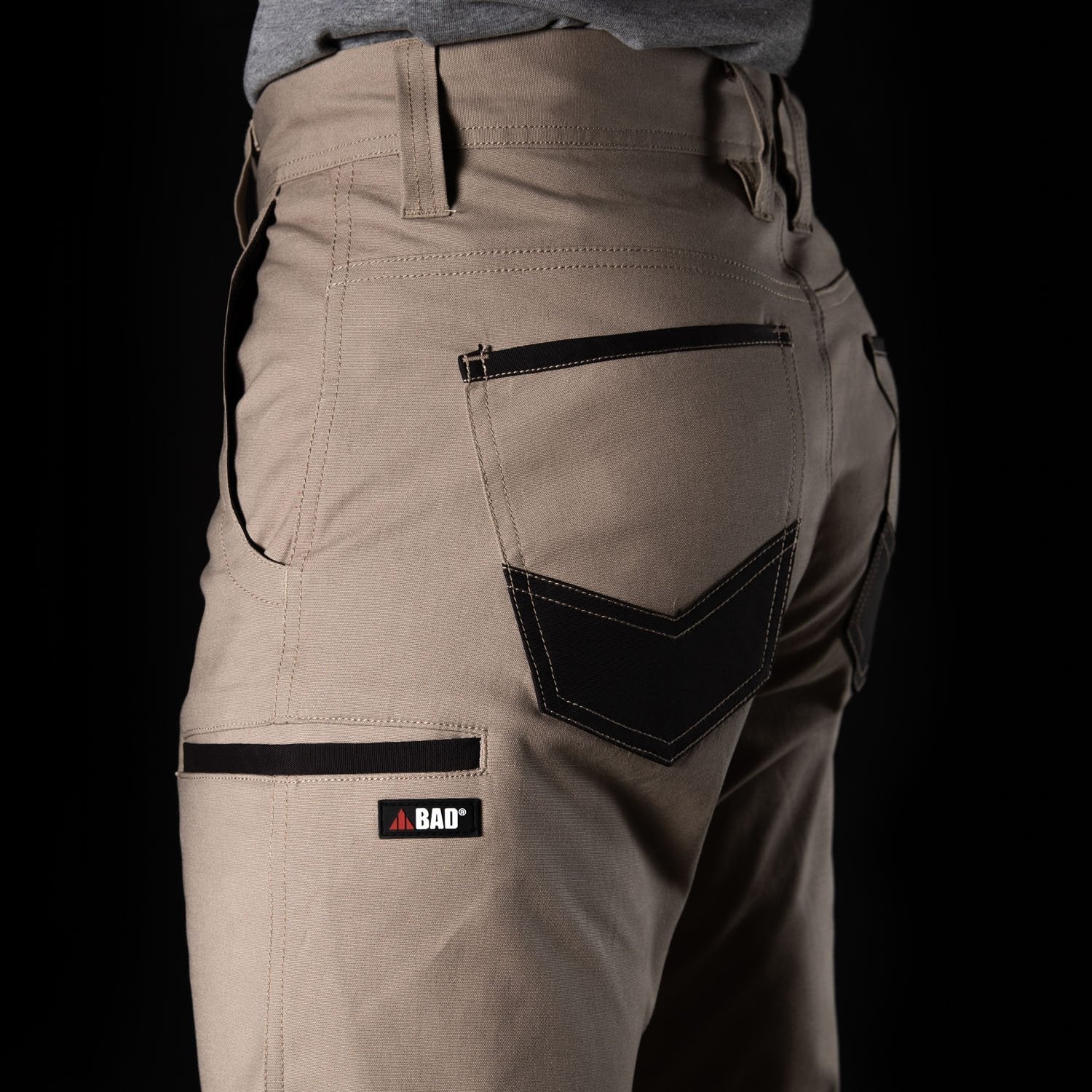 Mens Grey Workpants Trouser Cordura Knee Reinforcement Utility Work Pants -