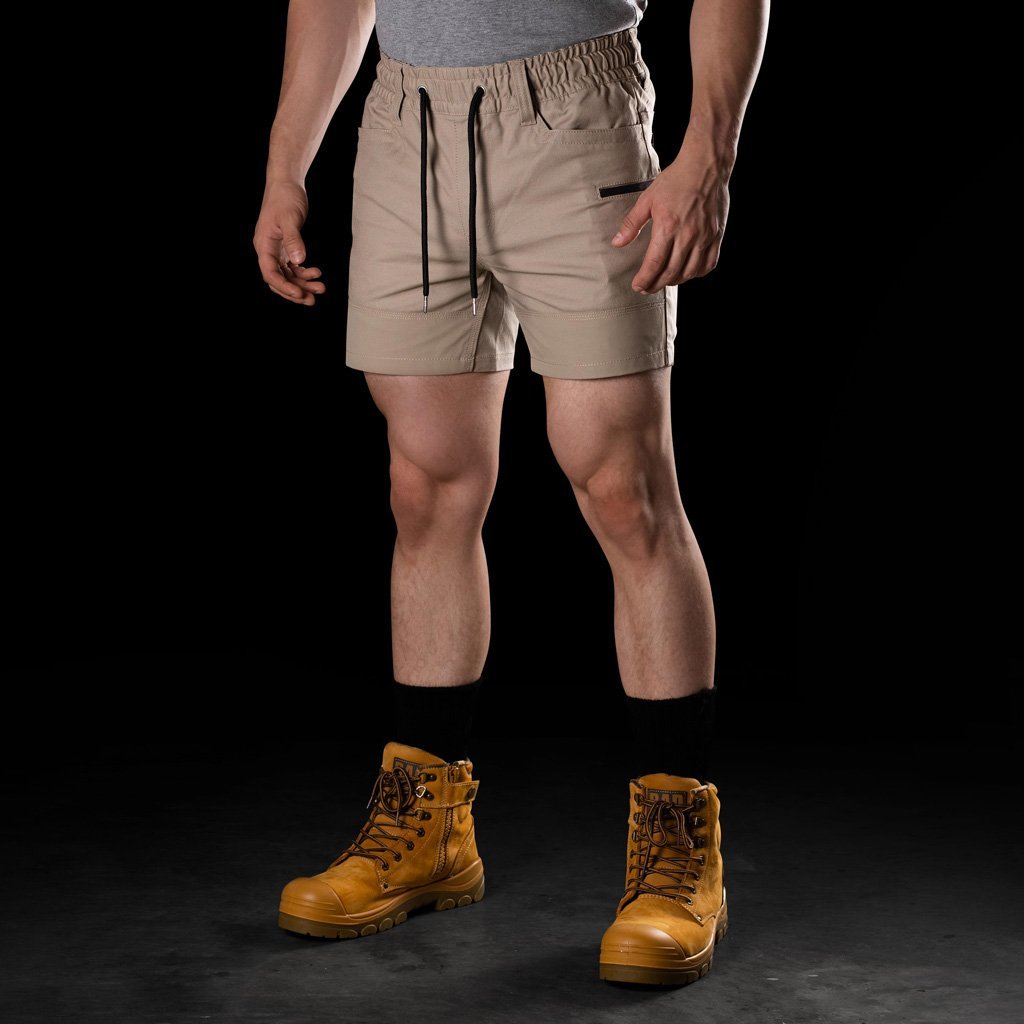 BAD SAVIOUR PRO ELASTIC WAIST WORK SHORT SHORTS