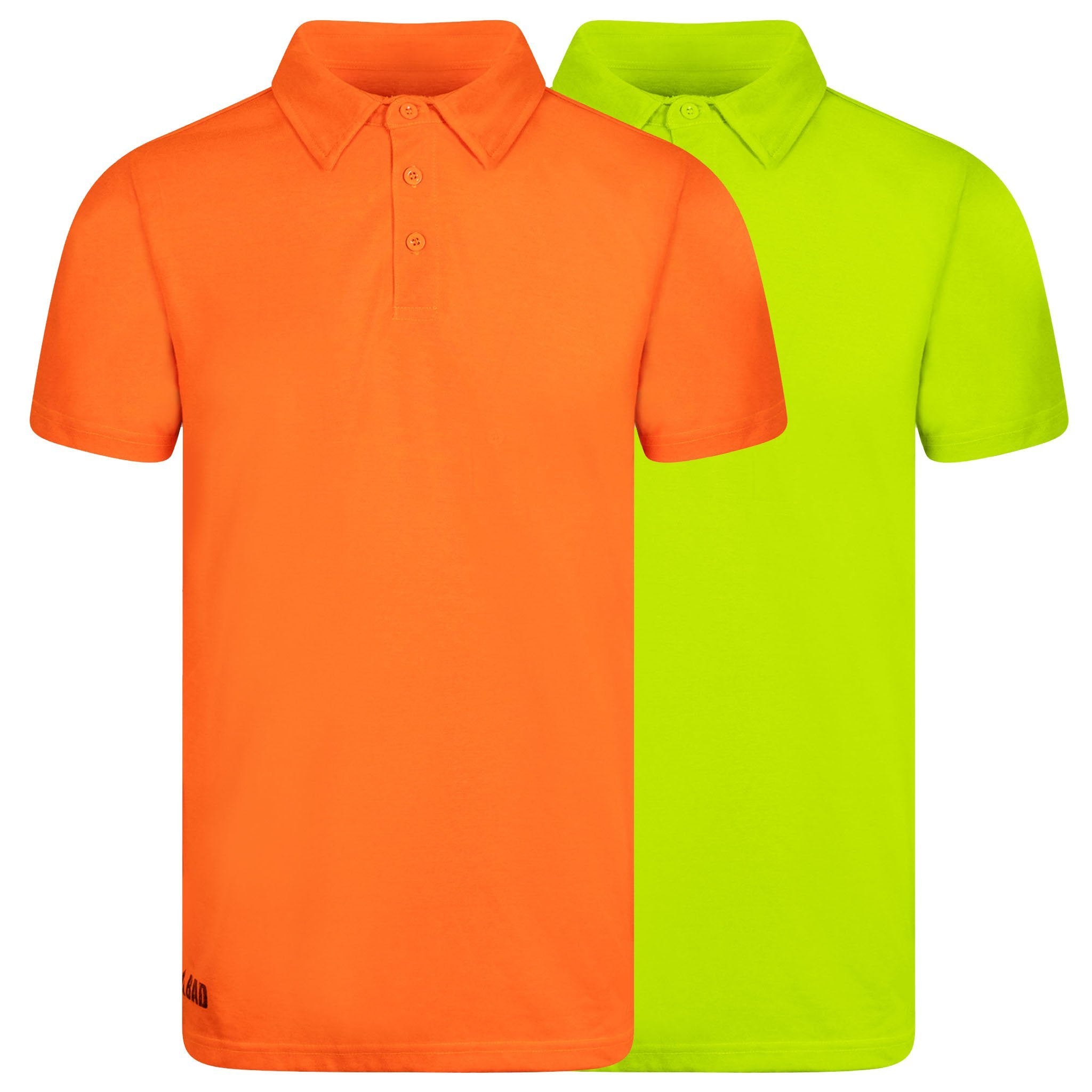 BAD TRADEMARK HI VIS POLO SHIRT S YELLOW